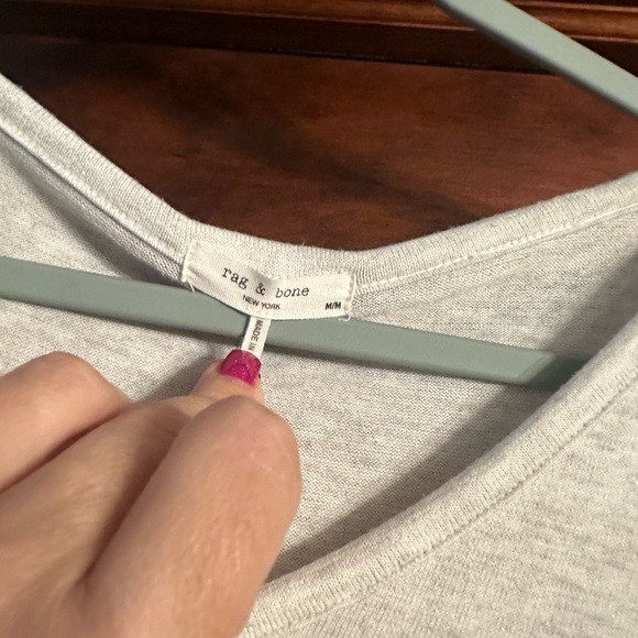 Rag & Bone Soft Gray Knit Top - Picture 2 of 4